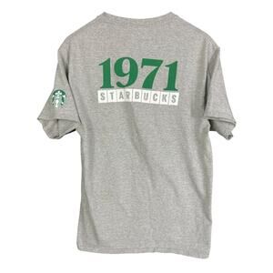 Starbucks Coffee 1971 50th Anniversary Gray Crew T-Shirt - Size Medium
